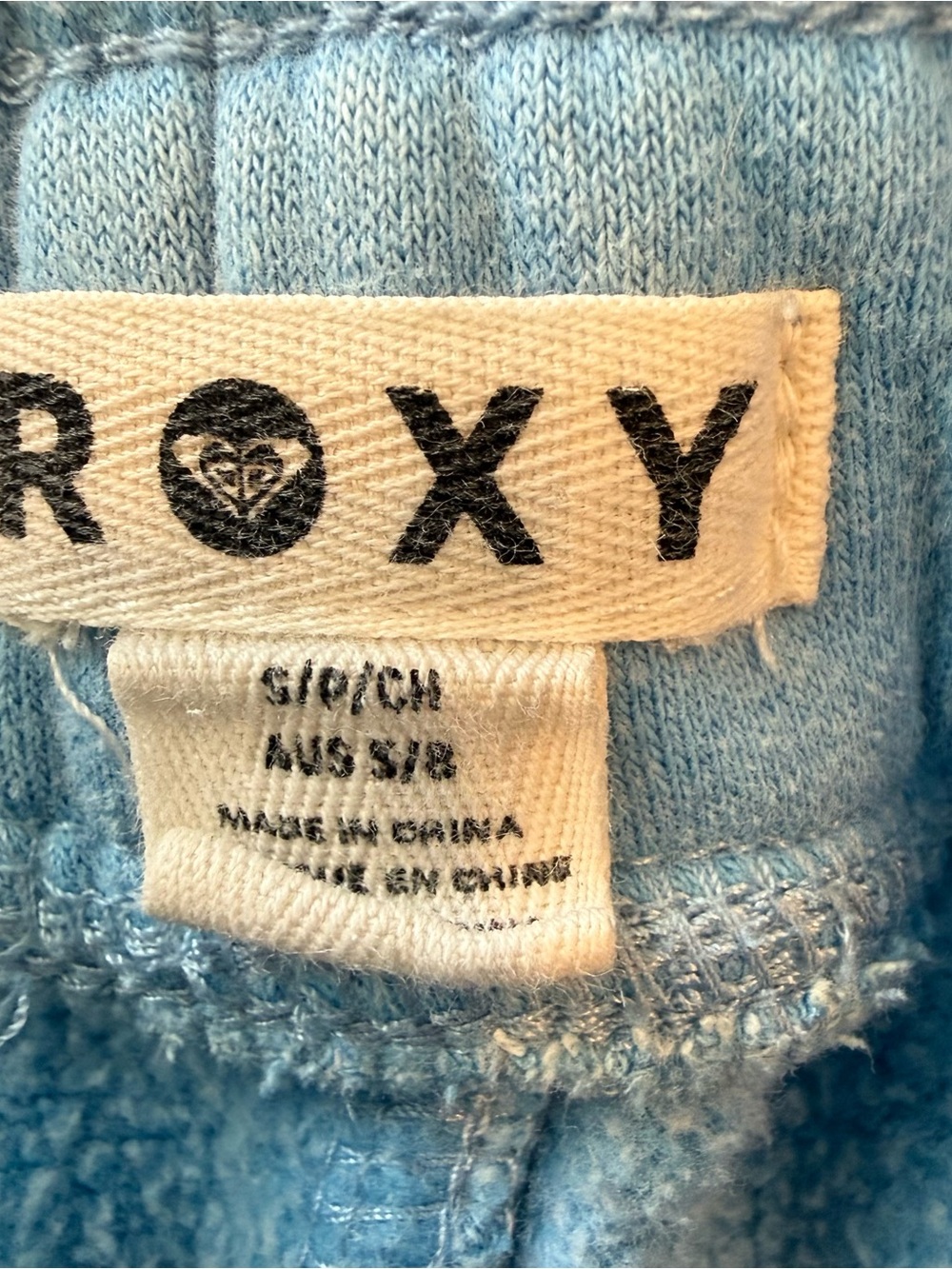 Washed Blue Drawstring Wide-Leg Sweatpants - Picture 3 of 3